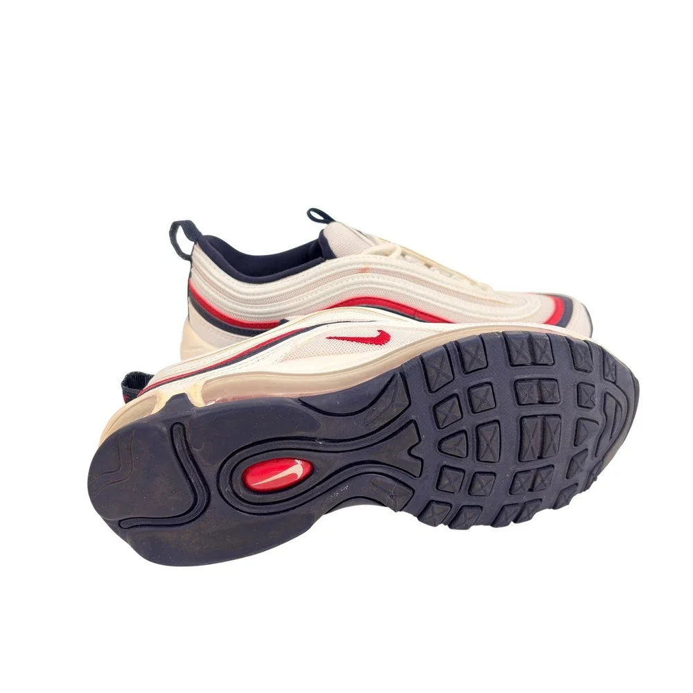Nike Air Max 97 White Red Crush GS Youth Running Shoes Sneakers Size 6Y‎